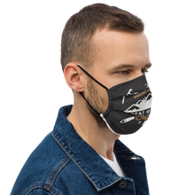 Load image into Gallery viewer, Premium face mask - &quot;The American Alpine, GREAT MOUNTAINS Outdoors&quot;, black
