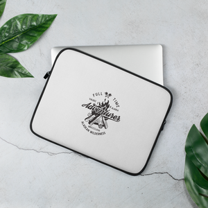 Laptop Sleeve for Full Time Adventurers, for 13" and 15" laptops with internal padded zipper and faux fur interior