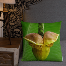 Load image into Gallery viewer, Premium Pillow - Double side photo: &quot;Dead tree in the dusk&quot; and &quot;Banana flower&quot;.
