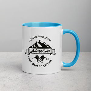 Mug with Color Inside for Full Time Adventurers, available in 4 colors
