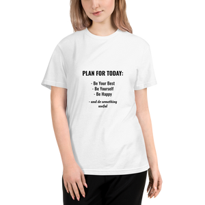 Sustainable T-Shirt - PLAN FOR TODAY (WHITE)