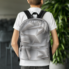 Load image into Gallery viewer, Backpack for Daily use or Sports activities with 3D grey polygons
