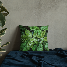 Load image into Gallery viewer, Premium Pillow - Double Side Photo: Flower/Leaves
