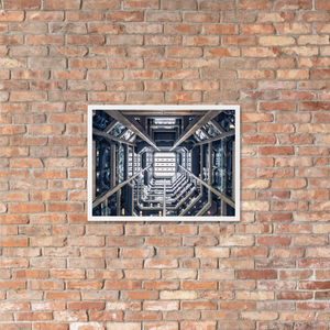 Framed poster - Space Station Corridor
