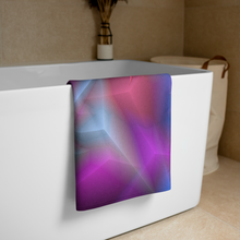 Load image into Gallery viewer, Towel - Geometrically Emerging Rainbow Cubes
