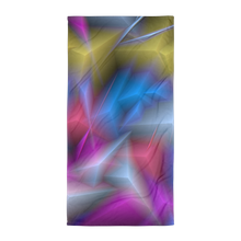 Load image into Gallery viewer, Towel - Geometrically Emerging Rainbow Cubes
