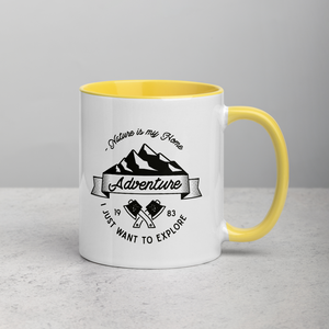 Mug with Color Inside for Full Time Adventurers, available in 4 colors
