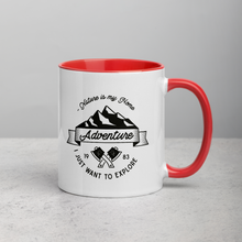 Load image into Gallery viewer, Mug with Color Inside for Full Time Adventurers, available in 4 colors
