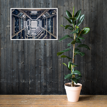Load image into Gallery viewer, Framed poster - Space Station Corridor
